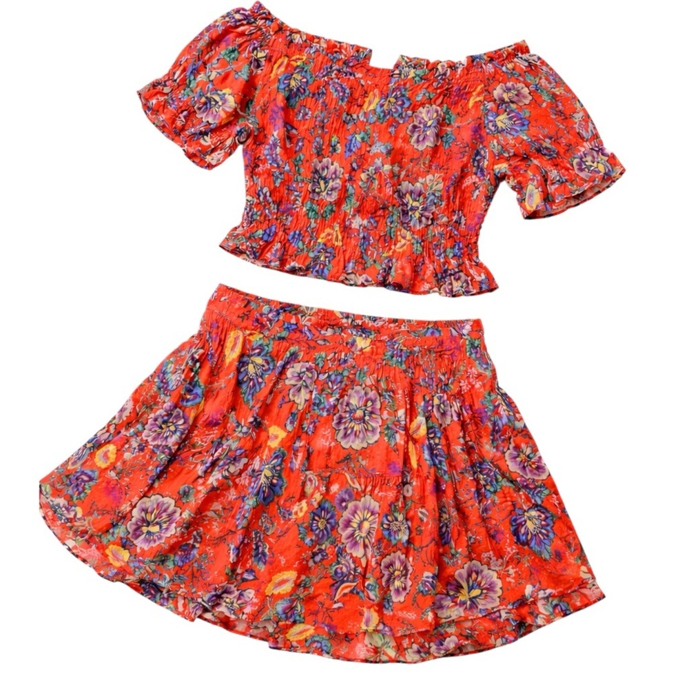 ILLA ILLA Red Floral Ensemble